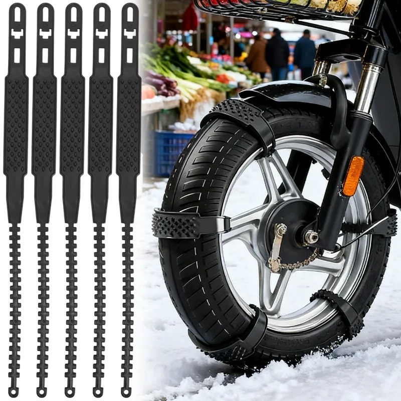 Motorcycle Chain - Evrensel Motosiklet Kar Zincirleri Kaymaz Buz