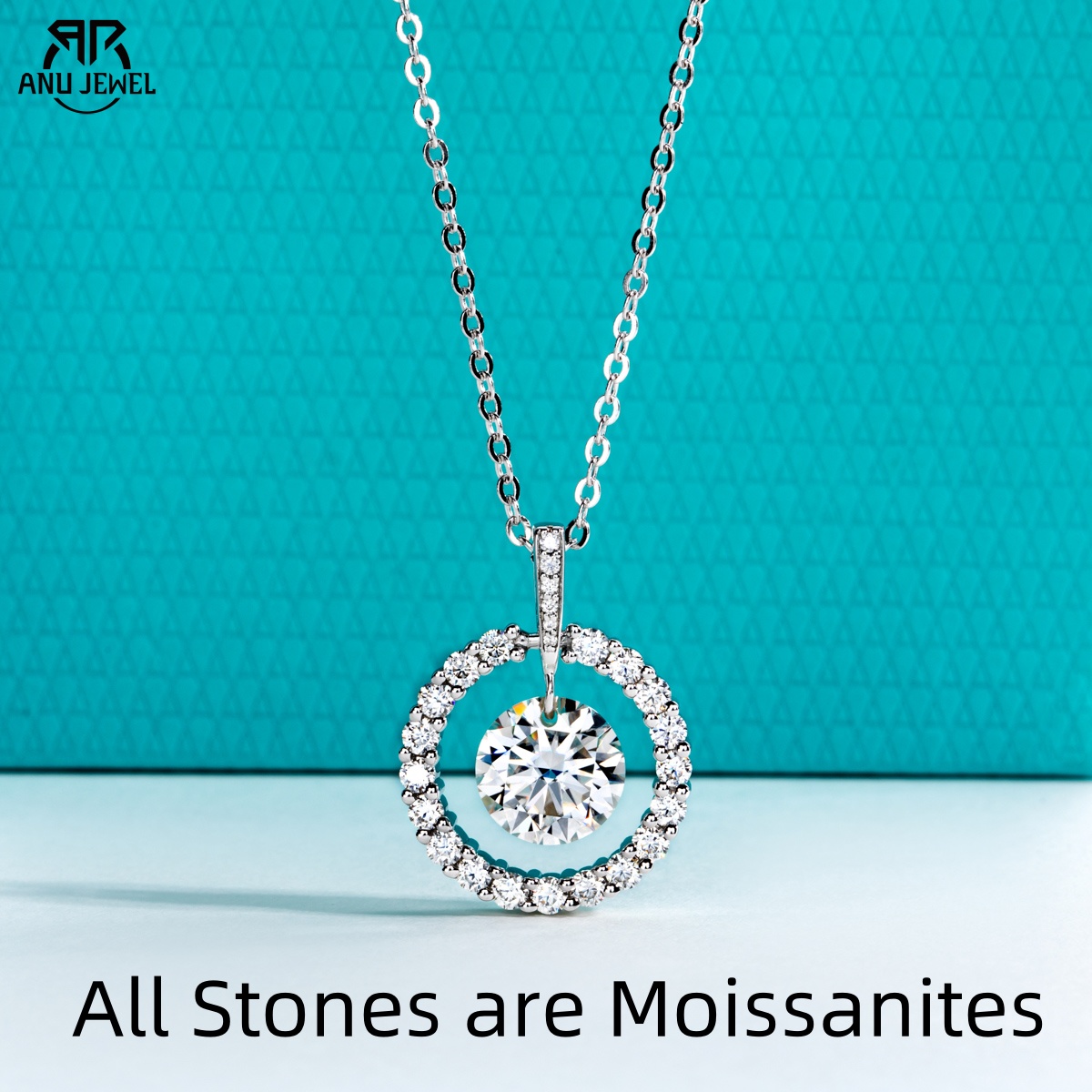 Ansi Chain - AnuJewel 3ct D Renk Mozanit Pırlanta
