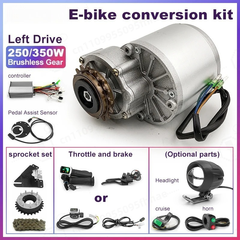 DIY 250W 350W Ucuz Çözüm Jant  - Sprocket Chain incelemesi ve fiyatı