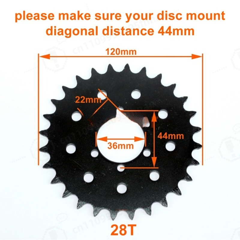 DIY 250W 350W Ucuz Çözüm Jant  - Sprocket Chain incelemesi ve fiyatı